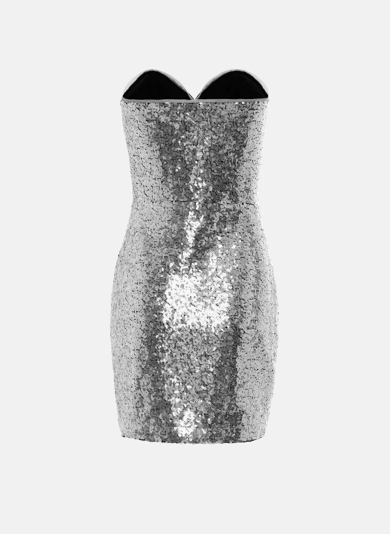 Lichi  Strapless sequin mini dress for Women | Best Price UAE